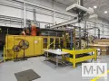 2350 TON 896 OZ HUSKY MODEL QUAD-LOC 2350/RS200/200 INJECTION MOLDING MACHINE MFG 2002
