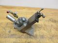 Gast Air Driven Spindle Mounted on 2" Travel Cross Slide, and  Small 1.75" Wide Self Centering Vise- Auction Item