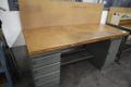 Equipto Heavy Duty Steel Work Bench with Wood Top and Lower Drawers- Auction Item