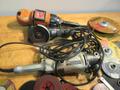 Black &amp; Decker, Dayton Angle Grinders W/ Assorted Abrasives 4.5", 7", 9"- Auction Item