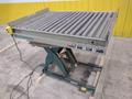 3800 LBS X 60" X 42" SOUTHWORTH MODEL #LS4-36 HYDRAULIC SCISSOR LIFT TABLE WITH ROLLER TOP, 110 VOLT: STOCK #20883