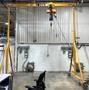 2 Ton Caldwell Portable A-Frame Gantry Crane K90WLF-2-16/12, Like New