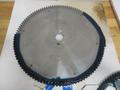Cut-Off Saw Non-Ferrous Carbide Tipped Saw Blades (3pcs), (1) Leitz 350mm x 30mm x 108T, (1) FS Tool 350mm x 32mm x 108T, (1) 350mm x 30mm x 108T- Auction Item