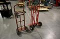 2 Wheel Dolly Moving Carts, (2 pcs) (1) With Pnuematic Tires, (1) Solid Rubber Tire- Auction Item