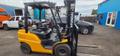 Hyundai 25L-9A Forklift, 2022 – 5,000 lb LP Gas Pneumatic Tire Lift Truck, 3-Stage Mast, Side Shift