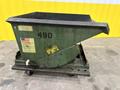 1/2 YARD (46" x 36" x 30") X 5000 LBS AMERICAN PORTABLE DUMP HOPPER ON CASTERS: STOCK 20071