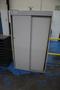 Sliding Door Adjustable Shelf Metal Cabinet- Auction Item