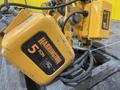 10,000 LB (5 TON) HARRINGTON MOTORIZED CHAIN HOIST W/ POWER TROLLEY: STOCK #19957