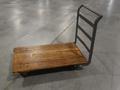 Rolling Flat Bed Shop Cart with Wooden Deck- Auction Item