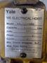 2 TON (4,000 LB) YALE MODEL #MEL2N10H652 ELECTRIC CHAIN HOIST: STOCK #15218