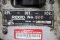 RIDGID MODEL #300 PIPE THREADER: STOCK #72236