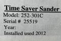 TIMESAVER 52" 2 HEAD BELT GRINDER SANDER  -  252-301C