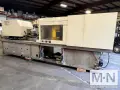 240 TON 10.7 OZ TOSHIBA MODEL EC240V21-6 INJECTION MOLDING MACHINE MFG 2002