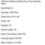 1000 TON WILLIAMS &amp; WHITE HYDRAULIC 4-POST PRESS: STOCK #18310