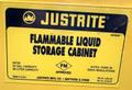 Justrite Flammable Storage Cabinet, Model 25732, 22 Gallon, Self-Close Doors, Nice