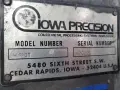 20 TON IOWA PRECISION MODEL #HP20T CUTOFF PRESS: YOBRO #25049