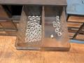 Multibin Organizers with Contents of Brass Fittings, and SAE Nuts- Auction Item