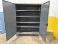 60" WIDE X 24" X 78" STRONGHOLD 2 DOOR HEAVY DUTY STORAGE CABINET: YOBRO #25388