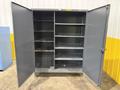 60" WIDE X 24" X 78" STRONGHOLD 2 DOOR HEAVY DUTY STORAGE CABINET: YOBRO #25389