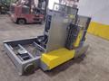 20,000 LBS X 54" X 36" BRANER HYDRAULIC COIL CAR UPENDER WITH POWER FEED CONVEYOR: YOBRO #25238