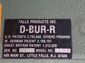 1/4&quot; FALLS PRODUCTS MODEL #131 D-BUR-R EDGER EDGE DEBUR: STOCK #19722