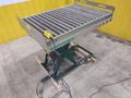 3800 LBS X 60" X 42" SOUTHWORTH MODEL #LS4-36 HYDRAULIC SCISSOR LIFT TABLE WITH ROLLER TOP, 110 VOLT: STOCK #20882