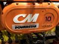 10 TON CM MODEL #POWERSTAR-7201 ELECTRIC CHAIN HOIST WITH POWER TROLLEY: STOCK #18368