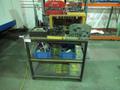 Metal Frame Workbench with Wood Top, (2) Shelves and Contents- Auction Item