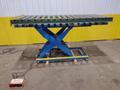 3,500 LBS X 30" X 96"  BISHAMON ROLLER TOP HYDRAULIC LIFT TABLE: STOCK #20966