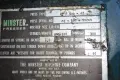 MINSTER 100 TON SSDC PRESS, STOCK# 13611J