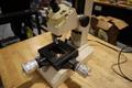 Toolmakers Microscope w .0001" Res Micrometer Table Feed Handles, Surface and Profile Illumination- Auction Item
