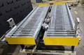 INDUSTRIAL KINETICS Dual-Lane 23.5″ Roller Conveyor 9ft Long USED
