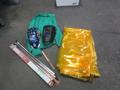Welding Equipment: (2) Darkening Welding Helmet, (2)Curtains , 2XL Welding Jacket, Welding Wire, Brush- Auction Item