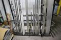 Vertical Metal Material Rack with Contents - Auction Item