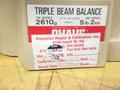 Triple Beam Balance Scale Grams W/ Calibration Weights- Auction Item