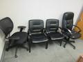 Rolling Adjustable Desk Chairs (2), and Side Chairs (2)- Auction Item
