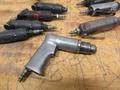 Pneumatic Power Tools, (3) 4.5" Palm Sanders, (4) 90 Deg Die Grinders, (3) Straight Die Grinders, (1) Drill with 3/8" Keyed Chuck- Auction Item