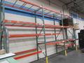Tear Drop Style Pallet Racking, (4) Uprights 14'x42" (12) 8' Shelves, Wire Decking, *No Contents*- Auction Item