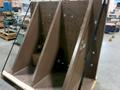 Machined Angle Plate - 5&#039; 10&quot; w x 5&#039; Ht. Face, Base 37&quot; x 70&quot; Wide - Drilled/Tapped - 4&quot; on Center