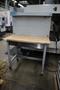Portable Work Bench with Maple Top, Upper Shelf, Drawer, Work light- Auction Item