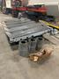 USED MET-FAB 3/8 X 10 SHEAR CONVEYOR WITH PNEUMATIC SHEET SUPPORTS, Stock# 10925