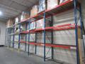 Pallet Racking -  (7) 14'H x 42" Uprights, Teardrop Style, (18) 8' Shelves, Wire Decking- *NO CONTENTS*- Auction Item