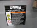 Central Machinery 20 Gallon Parts Washer with Pump and  Metal Stand- Auction Item