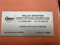 CHERRY INDUSTRIAL HYDRAULIC PALLET CLAMP &amp;  INVERTER ROLLOVER MACHINE: STOCK #20092