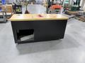Heavy Duty Butcher Block Top Shop Made Rolling Workbench.- Auction Item