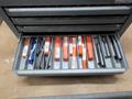 Huot 5 Drawer Drill Index with Contents of Small Solid Carbide Boring Bars, Many are New- Auction Item
