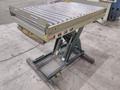 3800 LBS X 60" X 42" SOUTHWORTH MODEL #LS4-36 HYDRAULIC SCISSOR LIFT TABLE WITH ROLLER TOP, 110 VOLT: STOCK #20884