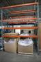 Pallet Racking (2) Back-to-Back Bays: (6) 12'H x 42" Uprights, Teardrop Style, (7) 9' Shelves, (4) 134" Shelves, Wire Decking - NO CONTENTS- Auction Item