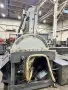 USED HYD-MECH 30" X 25" FULLY AUTOMATIC VERTICAL TILT FRAME BANDSAW MODEL V-25APC-120 WITH 62' OF POWERED CONVEYOR, Year: 2014