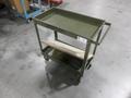 Steel Rolling Shop Cart with 2 Shelves- Auction Item